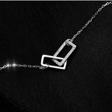 S925 Square Light Necklace for Women