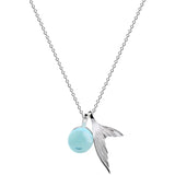 S925 Mermaid Foam Necklace Short Style Silver Women's Accessories
