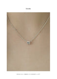 S925 Sterling Silver Necklace Love Pendant Clavicle Chain Girl Gift