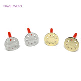 14K Plated Round Stud Earring Findings for DIY Earring Making