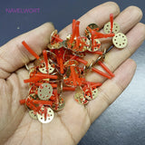 14K Plated Round Stud Earring Findings for DIY Earring Making