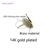 14K Plated Round Stud Earring Findings for DIY Earring Making