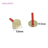14K Plated Round Stud Earring Findings for DIY Earring Making