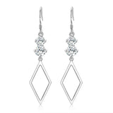 S925 Zircon 55MM Long Diamond Earrings for Women