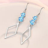 S925 Zircon 55MM Long Diamond Earrings for Women