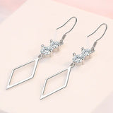 S925 Zircon 55MM Long Diamond Earrings for Women