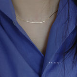 925 Silver Nude Necklace Soft Snake Bone Chain Short Clavicle Chain