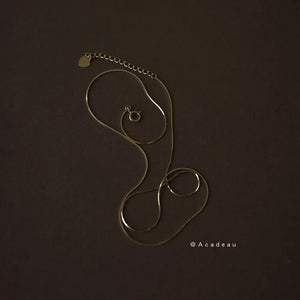 925 Silver Nude Necklace Soft Snake Bone Chain Short Clavicle Chain