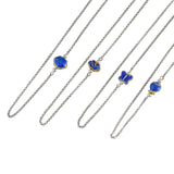 S925 Silver O Chain Necklace with Butterfly Fish Charm