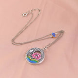 S925 Silver O Chain Necklace with Butterfly Fish Charm