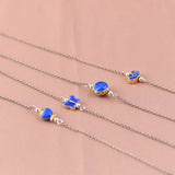S925 Silver O Chain Necklace with Butterfly Fish Charm