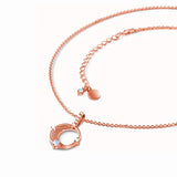 S925 Sterling Silver Moonstone Pendant Necklace