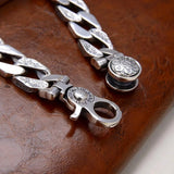 S925 Ethnic Style Gluttonous Bracelet Men Retro Trend Bangle