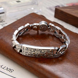 S925 Ethnic Style Gluttonous Bracelet Men Retro Trend Bangle