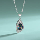 S925 Sterling Silver Necklace Earrings Pendant Two-Piece Set