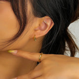 S925 Sterling Silver Spiral Circle Earrings Unique Style Jewelry