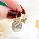 S925 Silver Pearl Beads Stud Earrings Setting Base DIY Jewelry Making