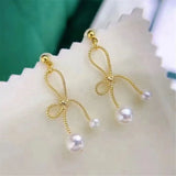 S925 Sterling Silver Pearl Beads Stud Earrings Base