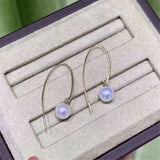 S925 Sterling Silver Pearl Beads Stud Earrings Setting Base