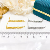S925 Silver Pearl Beads Stud Earrings Setting for DIY Jewelry Making