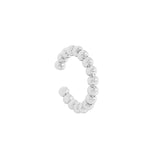 S925 Sterling Silver Pearl Ear Clip Bead Circle Female Jewelry