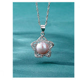S925 Pearl Necklace Women's Star Pendant Clavicle Chain