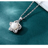 S925 Pearl Necklace Women's Star Pendant Clavicle Chain