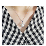 S925 Pearl Necklace Women's Star Pendant Clavicle Chain
