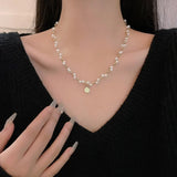 S925 Silver Pearl Necklace for Women, Luxury Beaded Sweater Chain