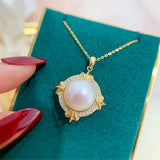 S925 Sterling Silver Pearl Pendant Settings DIY Jewelry Making