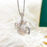 S925 Sterling Silver Pearl Pendant Settings Blank/Base for DIY Jewelry Making