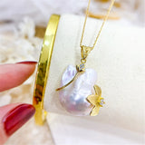S925 Sterling Silver Pearl Pendant Settings Blank/Base for DIY Jewelry Making