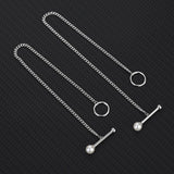 S925 Sterling Silver Pearl Round Bead OT Buckle Bracelet