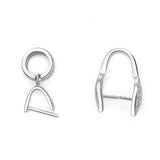 925 Silver Jade Zircon Clip DIY Jewelry Making Accessory