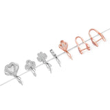 925 Silver Jade Zircon Clip DIY Jewelry Making Accessory