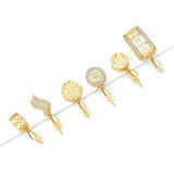 925 Silver Jade Zircon Clip DIY Jewelry Making Accessory