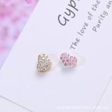 S925 Sterling Silver Heart-shaped Love Peach Heart DIY Necklace Pendant
