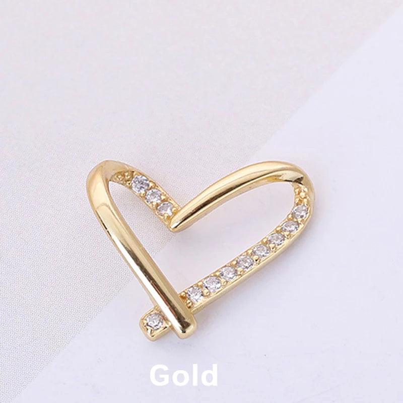 S925 Sterling Silver Heart-shaped Love Peach Heart DIY Necklace Pendant