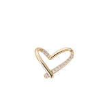 S925 Sterling Silver Heart-shaped Love Peach Heart DIY Necklace Pendant