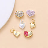 S925 Sterling Silver Heart-shaped Love Peach Heart DIY Necklace Pendant