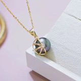 S925 Silver Pendant Mounts Base for 10-11mm Pearls