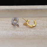 S925 Sterling Silver Pendant Mounts Base Mountings 3pcs/lot