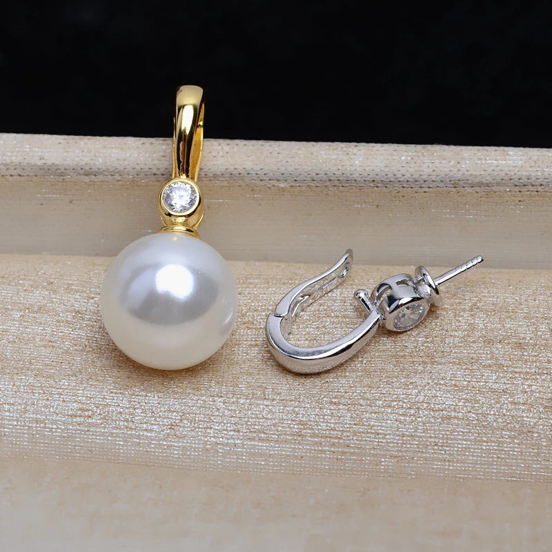 S925 Sterling Silver Pendant Mounts Base Mountings Findings Settings