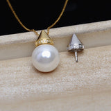 S925 Sterling Silver Pendant Mounts Base 3pcs