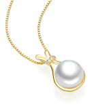 925 Silver Fortune Bag Necklace 24k Good Luck Jewelry