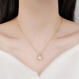 925 Silver Fortune Bag Necklace 24k Good Luck Jewelry