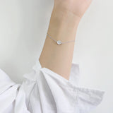 S925 Silver Geometric Hexagonal Zircon Bracelet