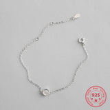 S925 Silver Geometric Hexagonal Zircon Bracelet