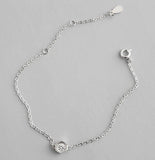 S925 Silver Geometric Hexagonal Zircon Bracelet