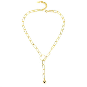 S925 Sterling Silver Personalized Cold Wind Square Chain Collarbone Necklace